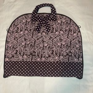 Vivary Hanging Garment Bag/Travel Bag/Weekender Bag-EUC-Pink and Brown